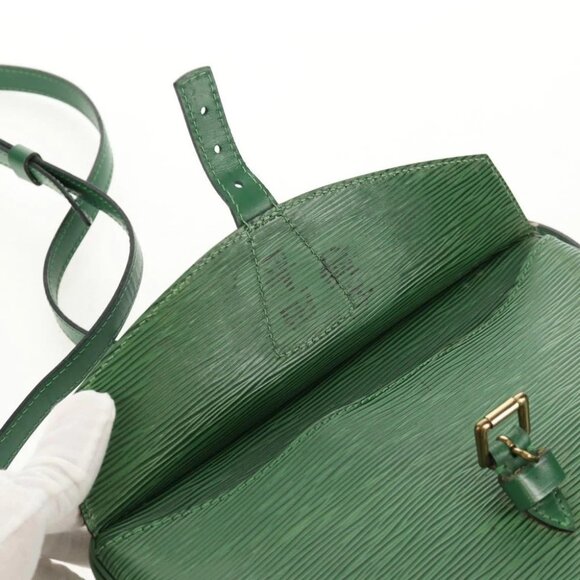 LOUIS VUITTON Epi Jeune Fille MM Shoulder Bag Green
